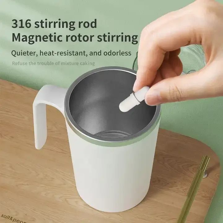 Hot Sale Stainless Steel Smart Coffee Mixer Blender Mug Shaking Cup Automatic Mixing Thermos Cup Magnetic Stirring Milk Tea Cup