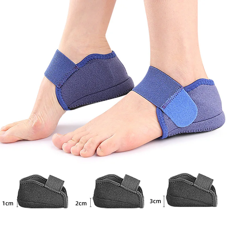 Invisible Height Increase Heel Protection Cover Shock Absorb Heel Cup Cushion Foot Care Protector Inserts Heel Lift Shoe Pads