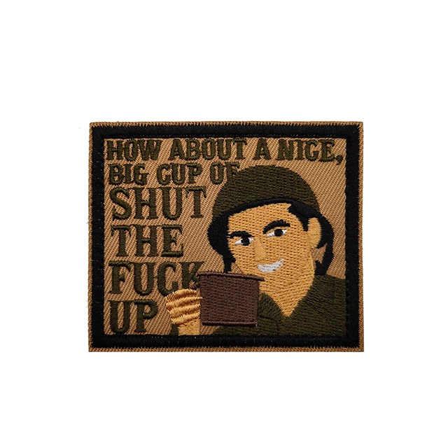 Anime People Factory Customized  String Cloth Emblems With Strong Fasteners New Styles Embroidery Emblems With Fasteners Sticker