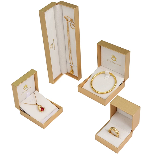 China Best Wholesale Custom Logo Beautifully Packaged Premium Luxurious Texture Golden Phoenix Tail Paper Gold Jewelry Box