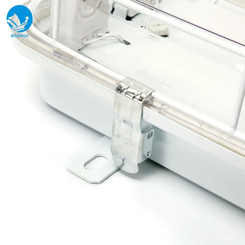 Outdoor t8 tube pendant waterproof JCY23-2EF 1x18w 2 x18w marine fluorescent light fittings