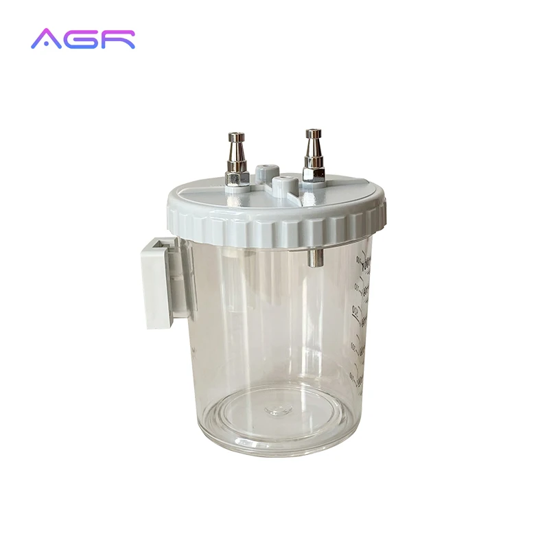 Wall Mounted 1L Medical Vacuum Suction Canister suction Bottle Used in Bed Head Unit Anesthesia Equipments & Accessories