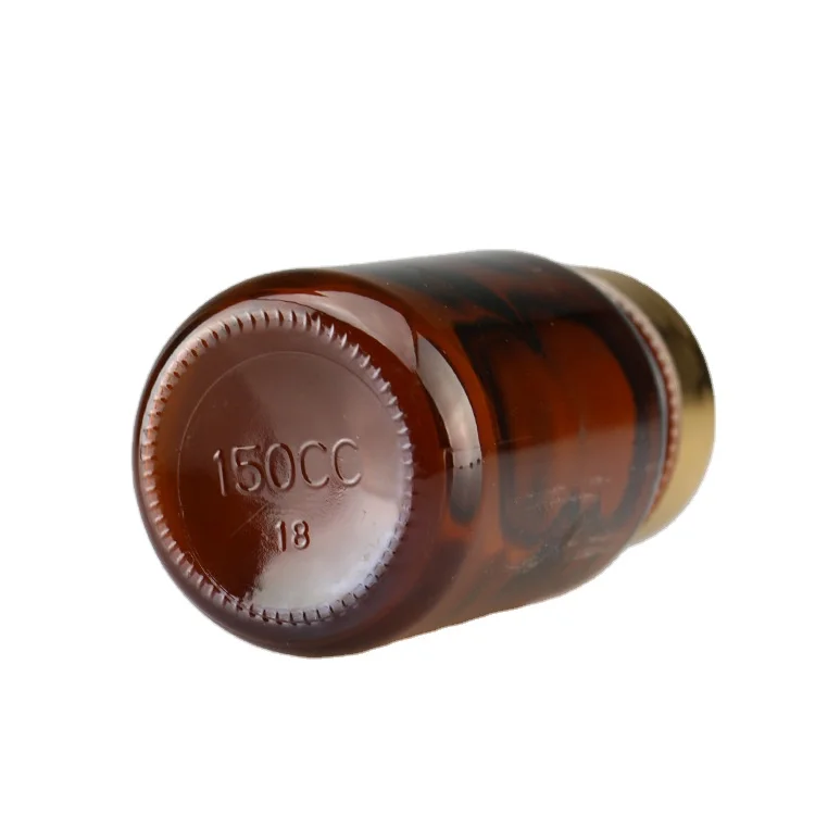 Amber Glass Medical Screw-Top Packer Bottles Wide Mouth Container Jars for Tablet