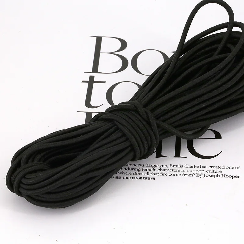 Elastic cord round 2.5mm coloured cord high elasticity rubber cord latex wire elastic band rubber