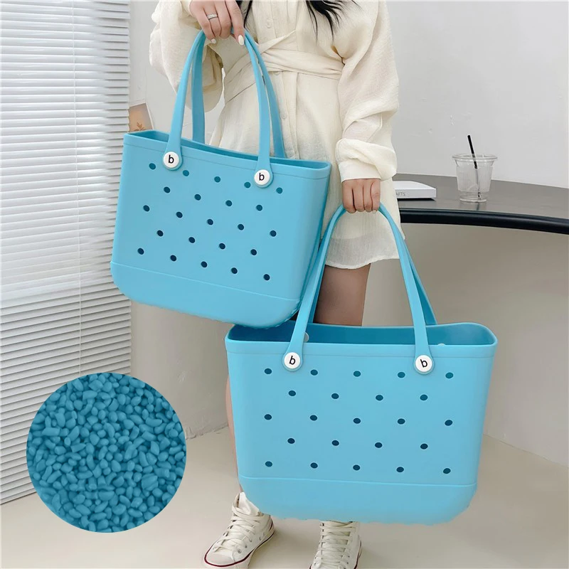 Wholesale Raw Material Used For EVA Handbag Tote Bogg Bag Quality Rubber Silicone EVA Foam Beach Bag EVA Bag