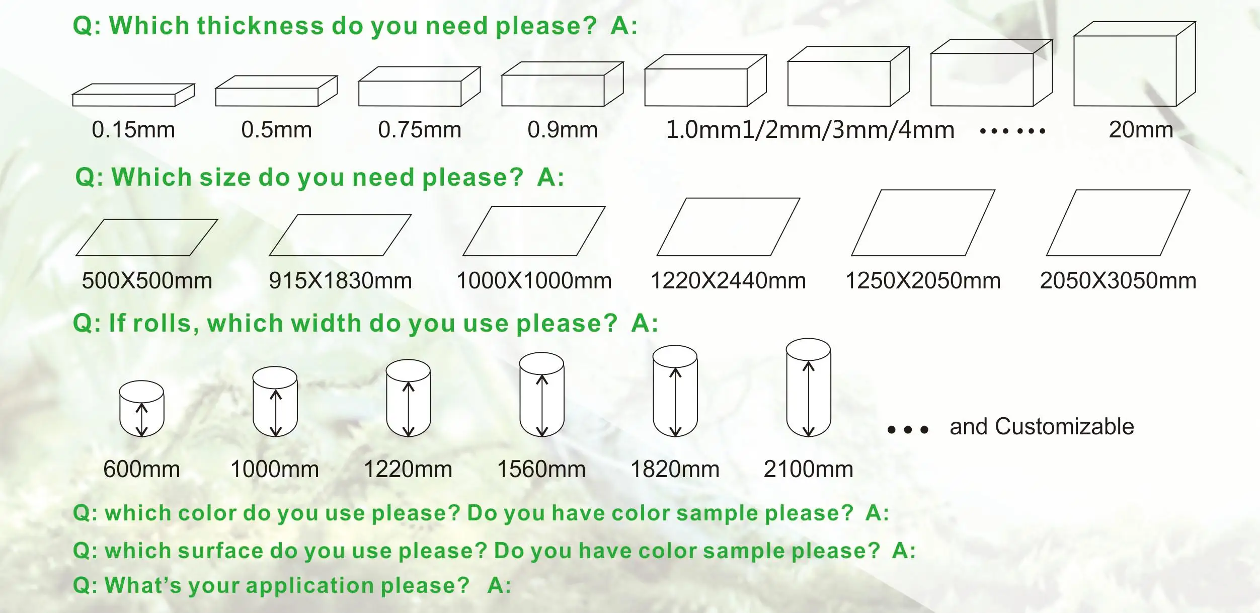 white pet foam board