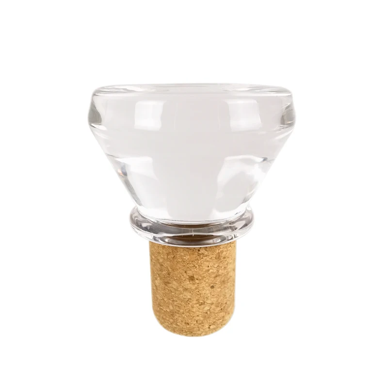 XO Glass Bottle Cork Production factory Wholesale gin packaging bottle stopper crystal corks