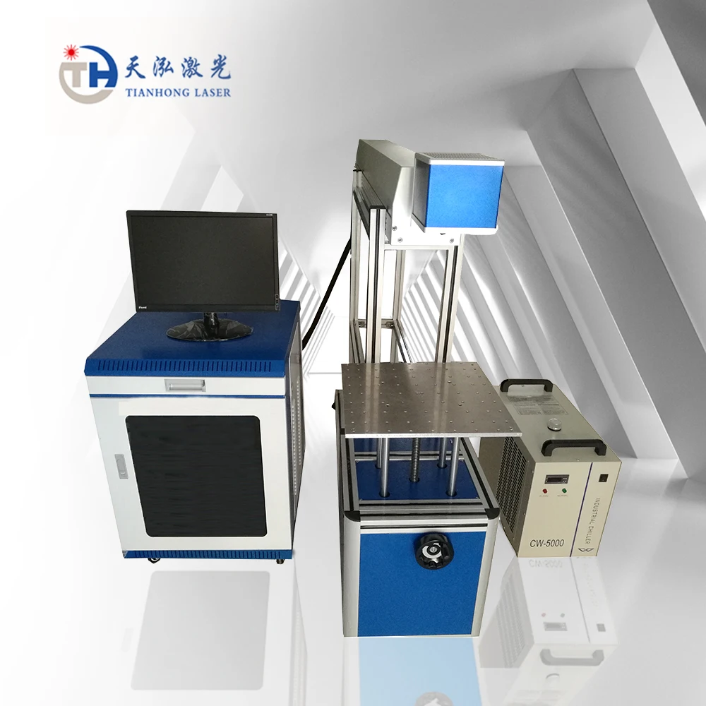 Cheap Price 100w Co2 Galvo Glass Tube Laser Marking Machine with computer