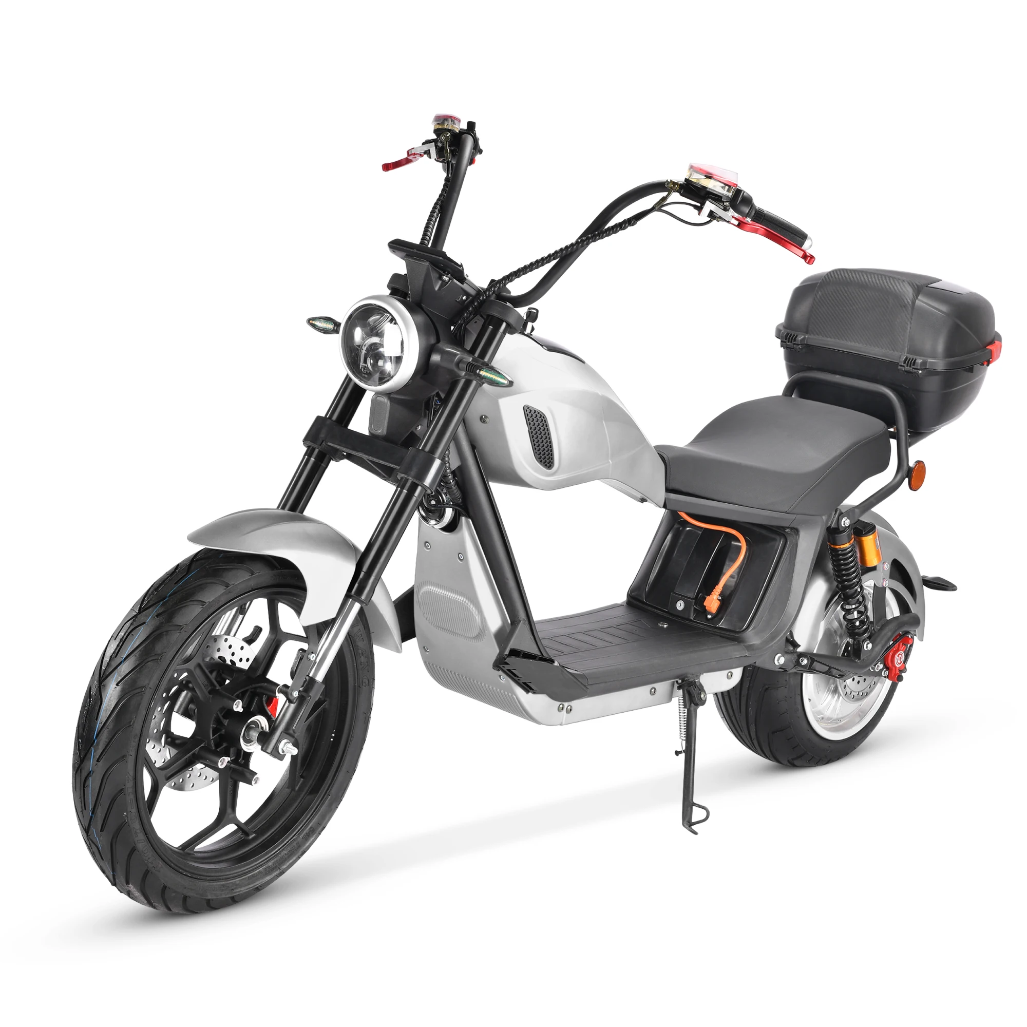 Amoto Hot sale products 2 Wheels 2000w 60v High Speed Fat Tire racing Electric Scooter Citycoco motorcycle adult