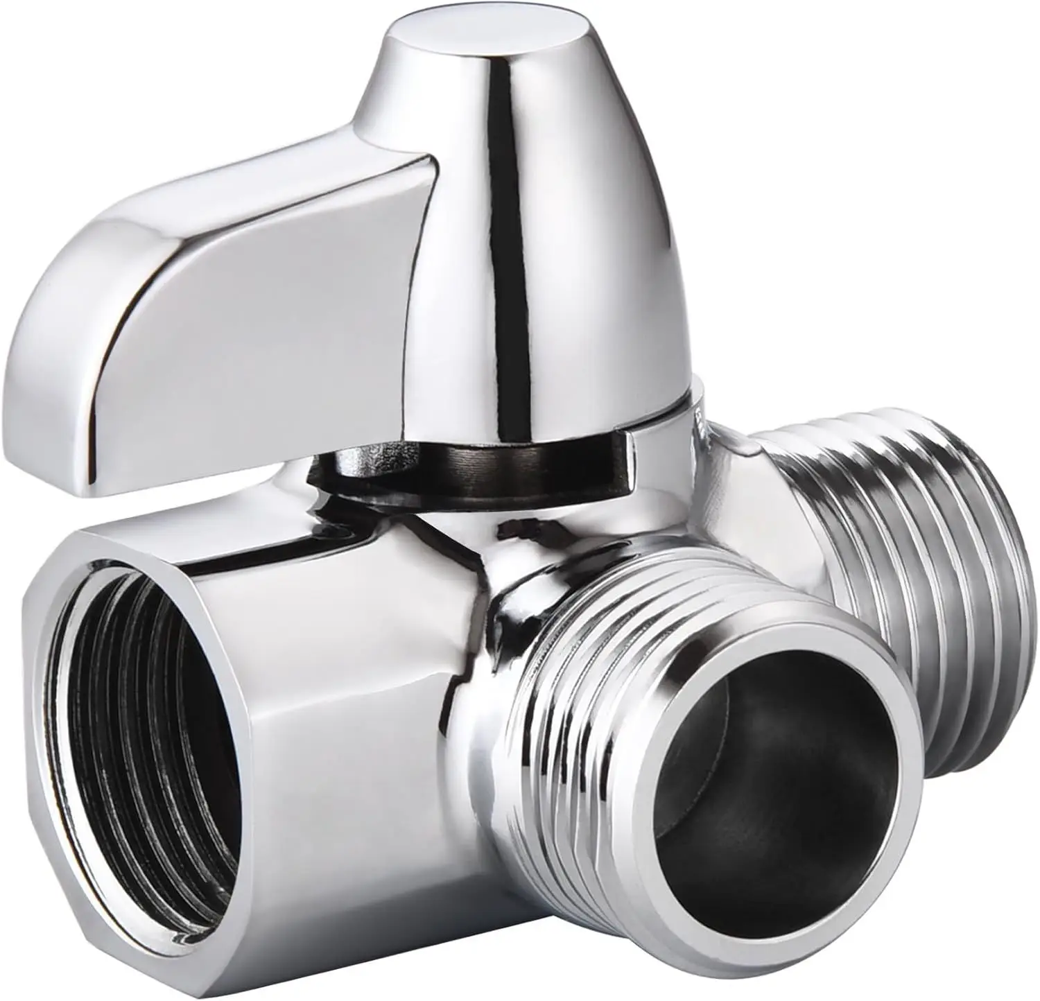 G1/2 2 Way Diverter Valve Hand Fixed Shower Head Brushed Nickel Brass Shower Arm Diverter Valve shower water filter