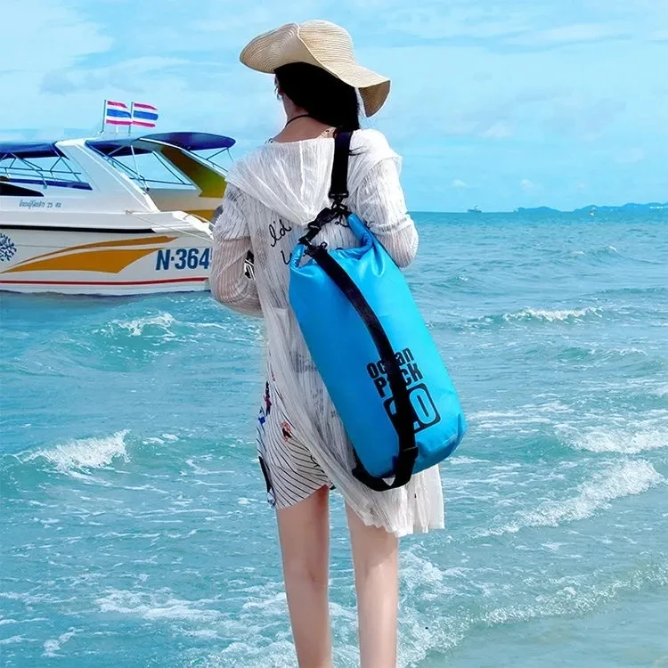 30 pcs Can Print Logo RTS 2L 5L 10L 15L 20L 30L Hiking Swim 500D PVC Tarpaulin Bolsas Impermeables Ccean Pack Waterproof Dry Bag