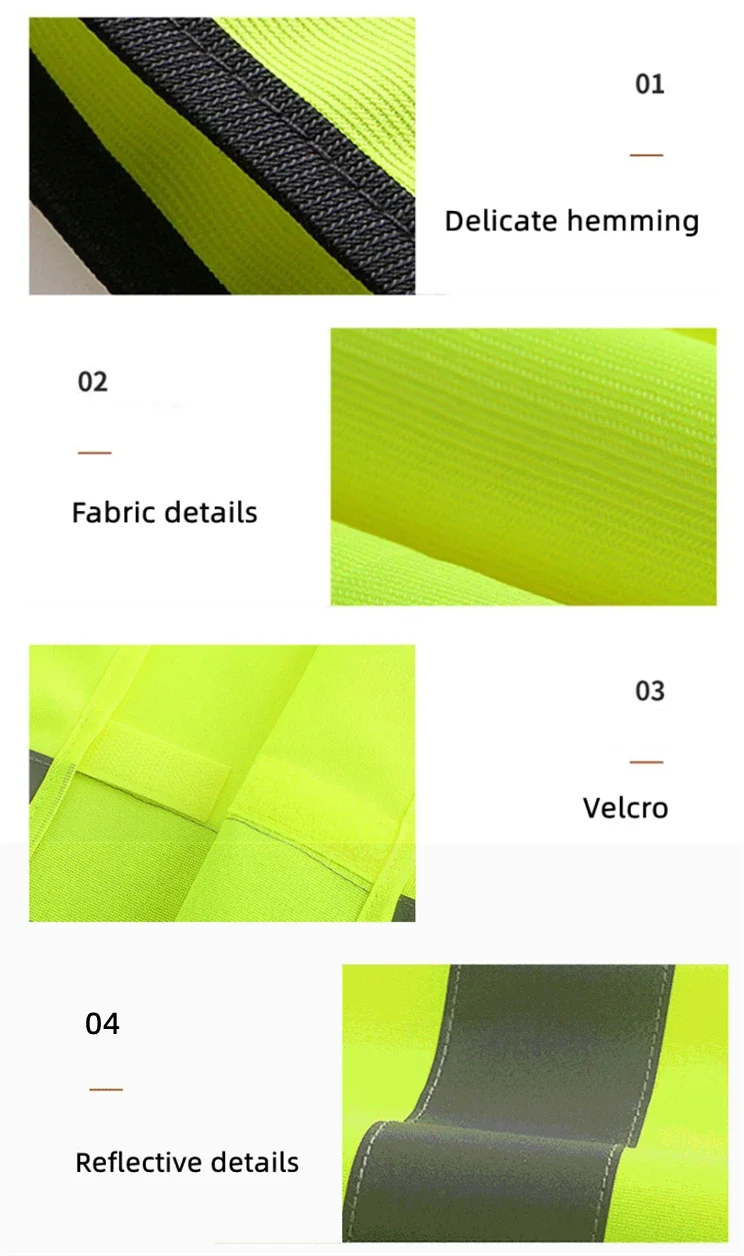 Security Uniform Reflector Vest Clothing Protection Clothes High Visibility Stripes Of Vest Safety Reflective Vest