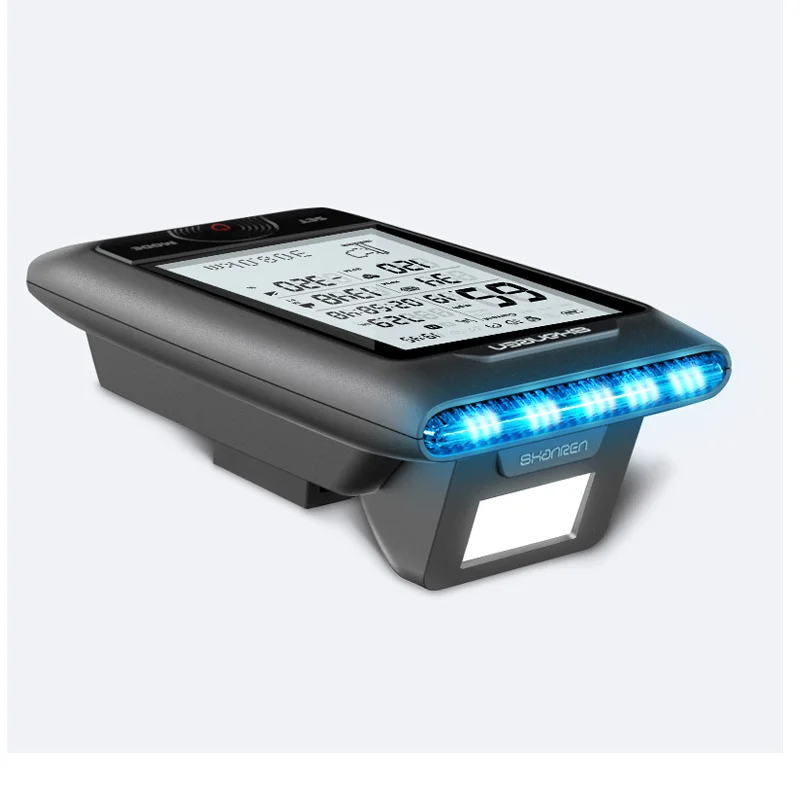 Waterproof cyclocomputer bike computer GPS with detachable headlight