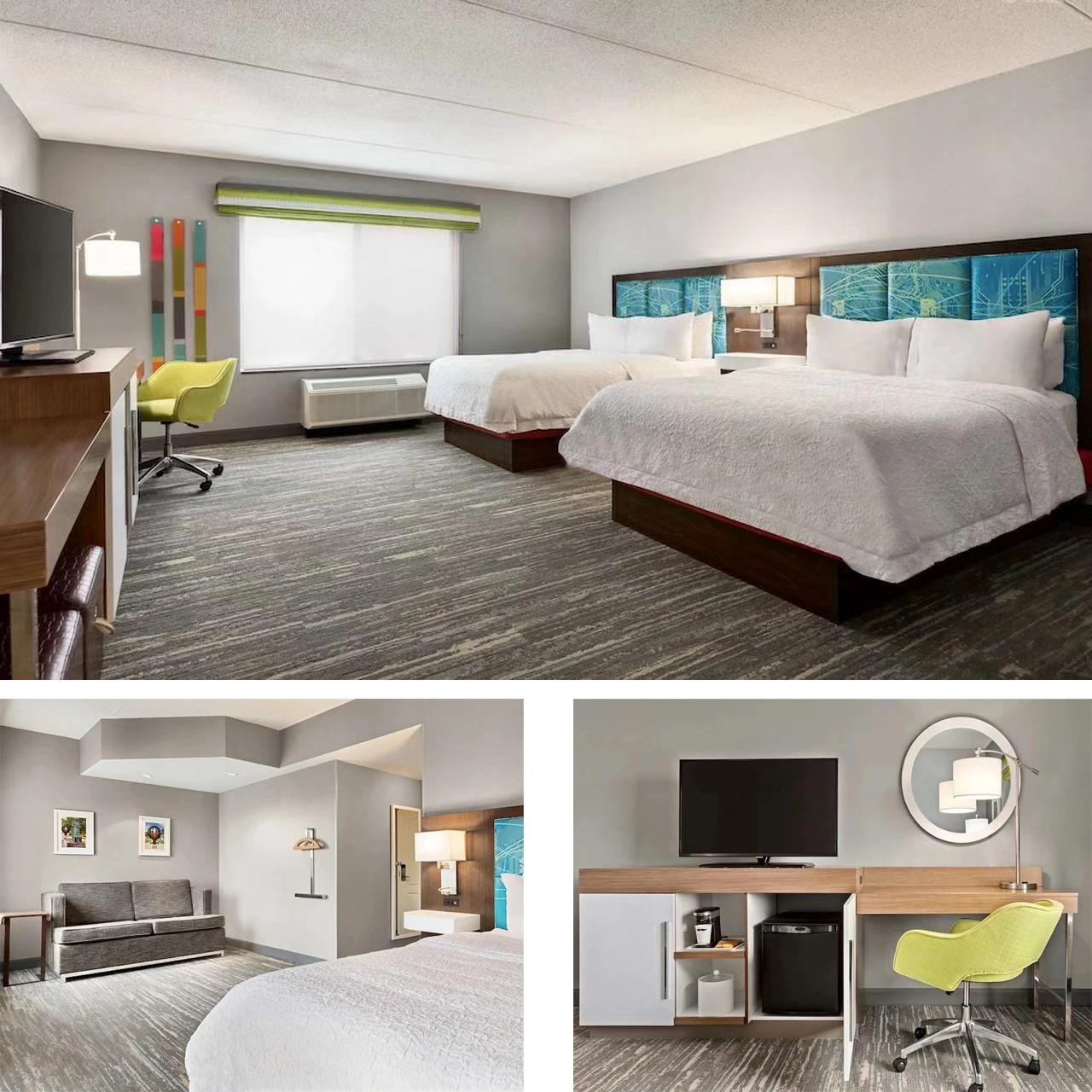 HP0120 Hotel Furniture Manufacturer Hampton Inn Modern New  Design Bathroom Vanity  For Customized Hampton Inn Hotel Furniture