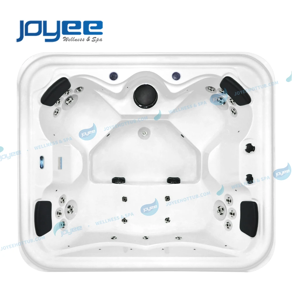 JOYEE Freestanding 4 5 persons acrylic thermoforming spa cheap bathtub and whirlpool hottubs and spas tubs