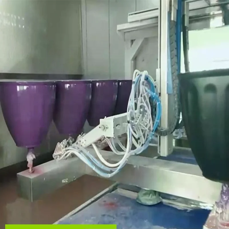 Automatic Powder Coating Spray Booth Color Spray Paint Machine For Enamel