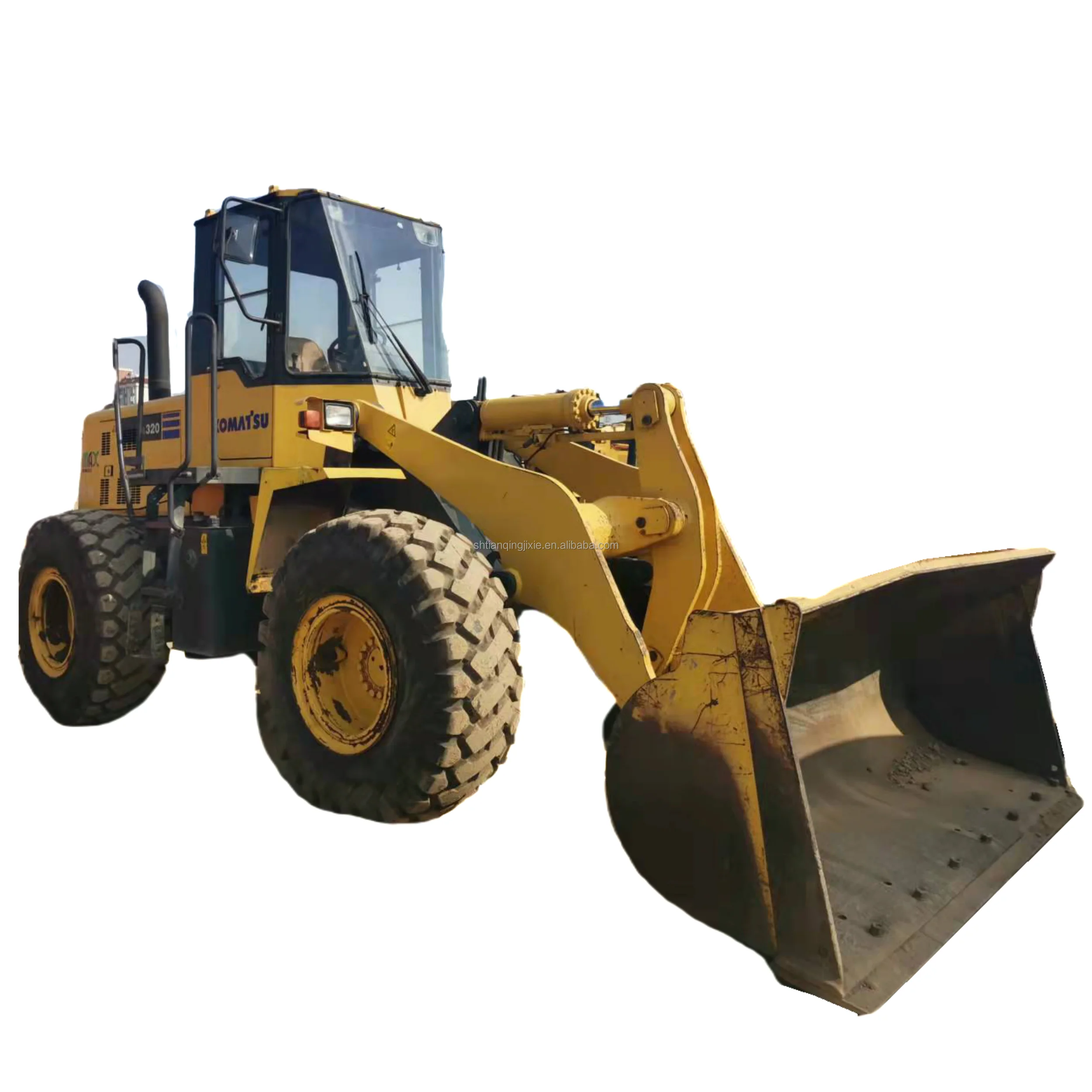 Used wheel loader 4t Komatsu WA320-3 original Japan front bucket Earth remover Great condition low price construction machinery