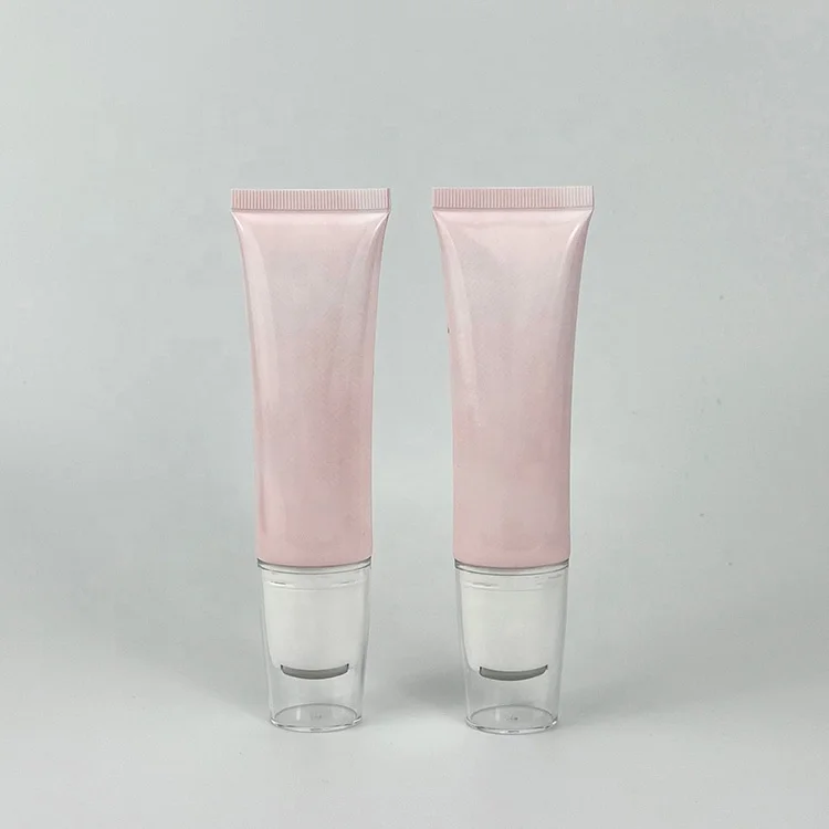 custom 10ml 15m lip gloss gel squeeze tubes customized logo blood tube and yellow gel for nude lipgloss tube