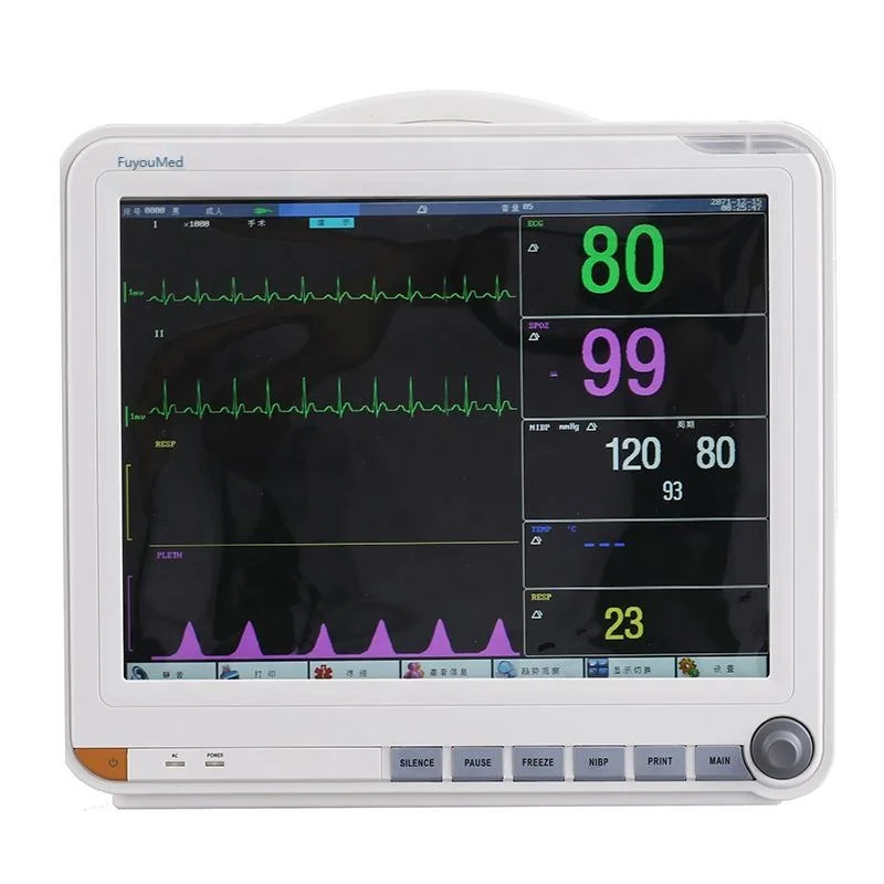 15 Inch hospital medical equipment ICU CCU ambulance multi-parameter patient vital signs screen price