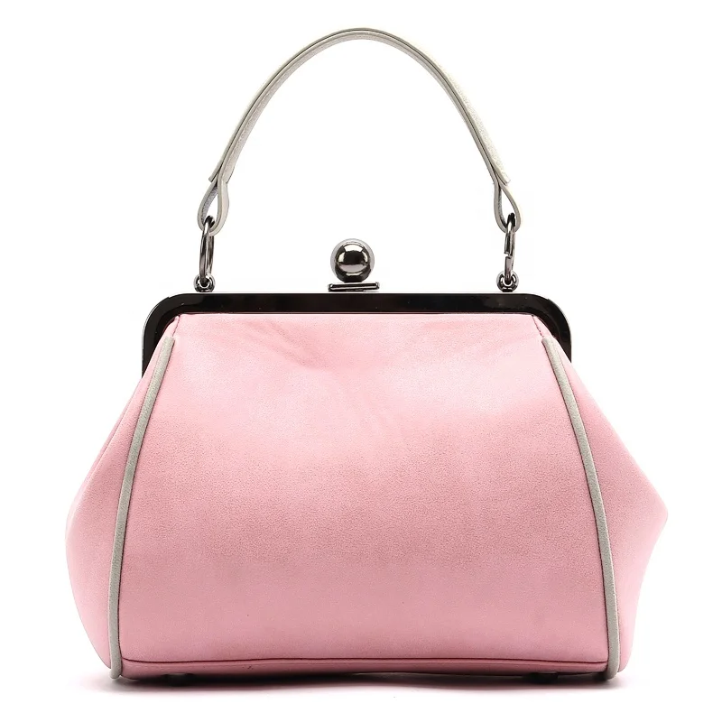 kiss lock sweet bowknot lady handbag