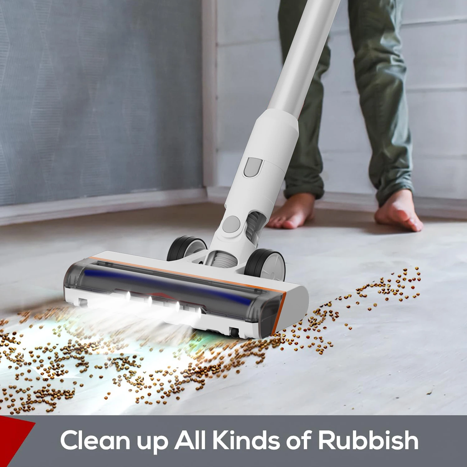 EU Warehouse Stock Home Electric Floor Cyclone Rechargeable Battery Stick Upright Wireless Cordless Handheld Vacuum Cleaner