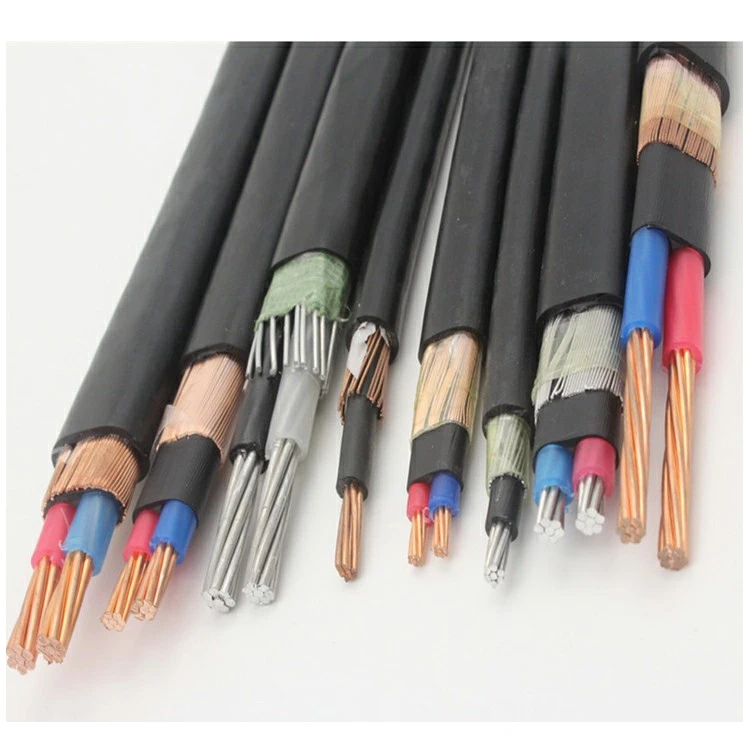 XLPE/PE Insulated Overhead Entry Cable Copper Conductor Copper Neutral Armoured Concentric Cable Price List  6AWG