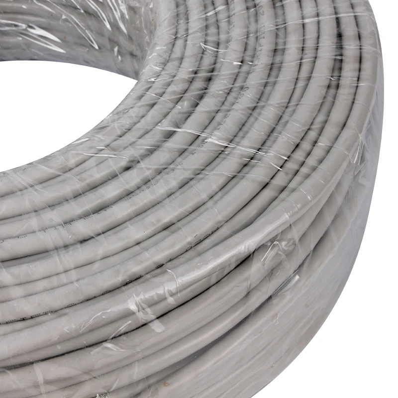 VCOM PVC Jacket Indoor Stranded Cat5e Cable Unshielded UTP LAN Pass Channel Test 100M Network Cable