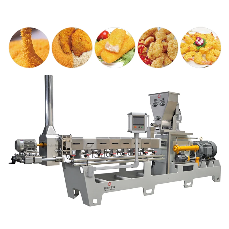 Full Processing Line 200-500kg/h Panko Bread Crumbs Making  Machine
