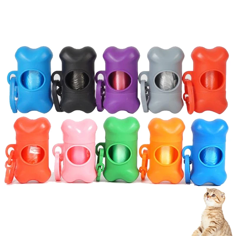 Manufacture Cheap Poo Bag Dispenser Bone Shape Best Dog Poop Waste Bag Dispenser Pet Clean up products