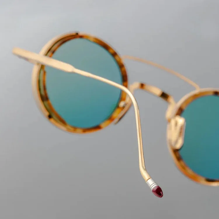 Sifier Custom High Quality Nylon Lens Eyewear Retro Round Metal Sun Glasses Wholesale Men Women Fashion  Sunglasses