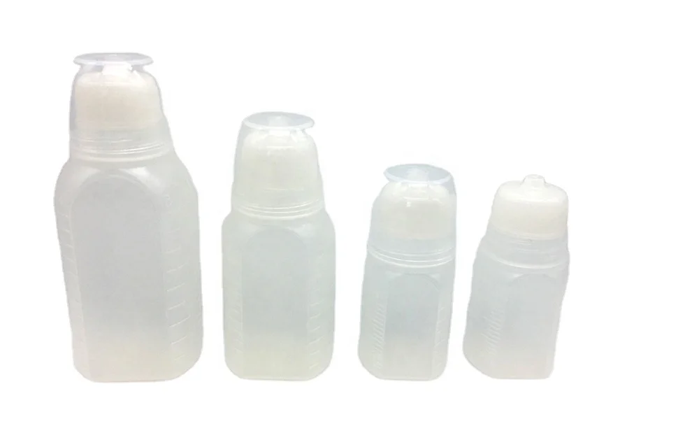 30ml, 60ml and 100ml plastic cough syrup bottle with measuring cup