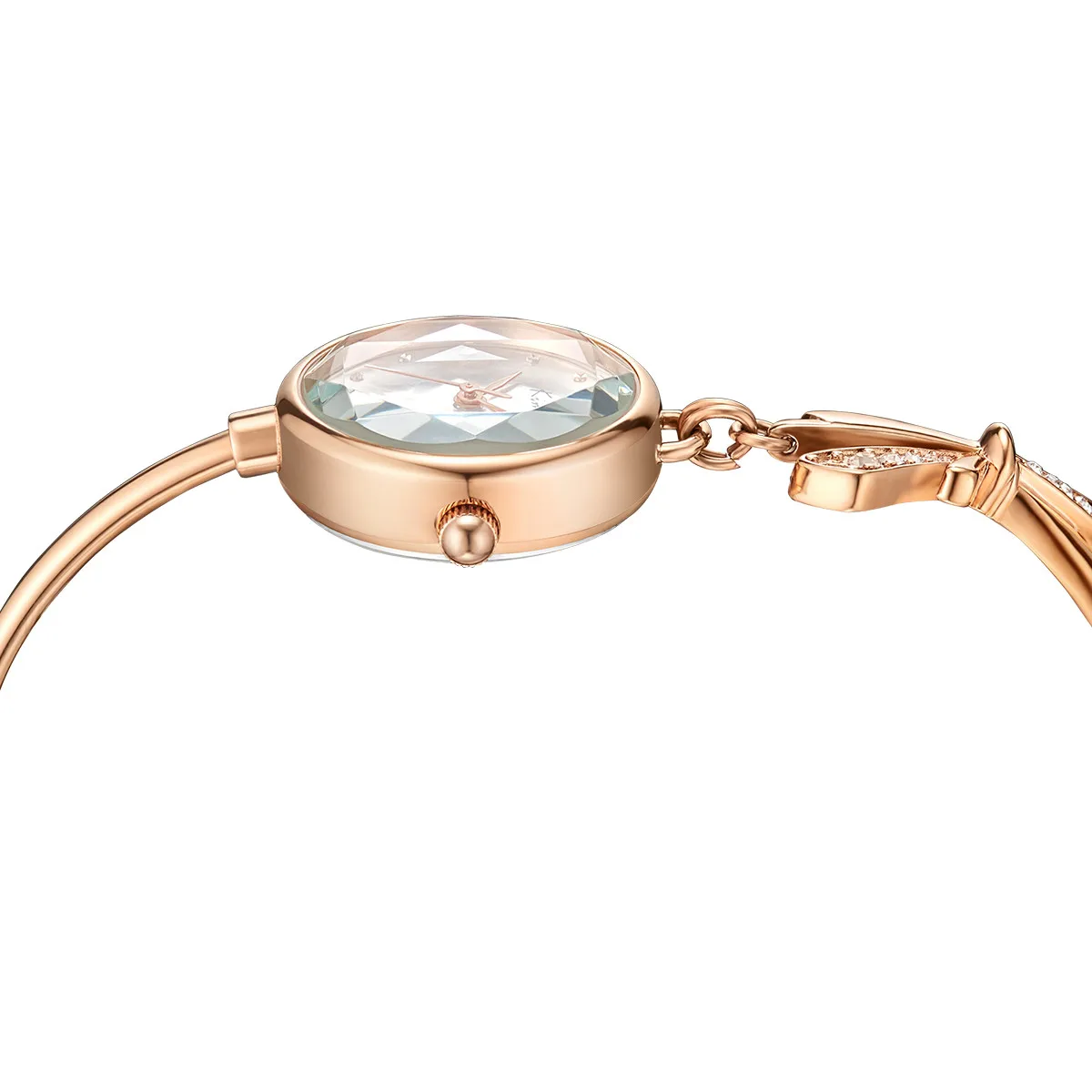 KIMIO K6435S Fashion Luxury Bowknot Band Diamond Lens Quartz Watch Women