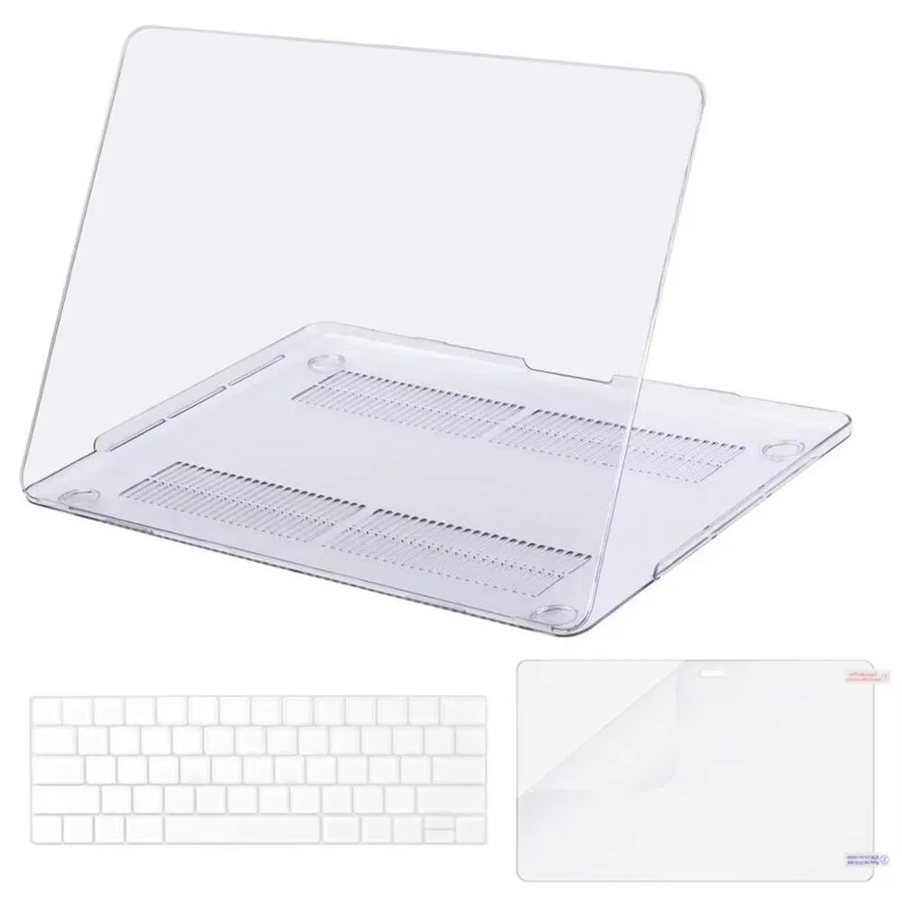 Keyboard Skin Cover Hard Shell Case for Apple MacBook New Pro 13 Inch with/Without Touch Bar A1706, A1708, A1989