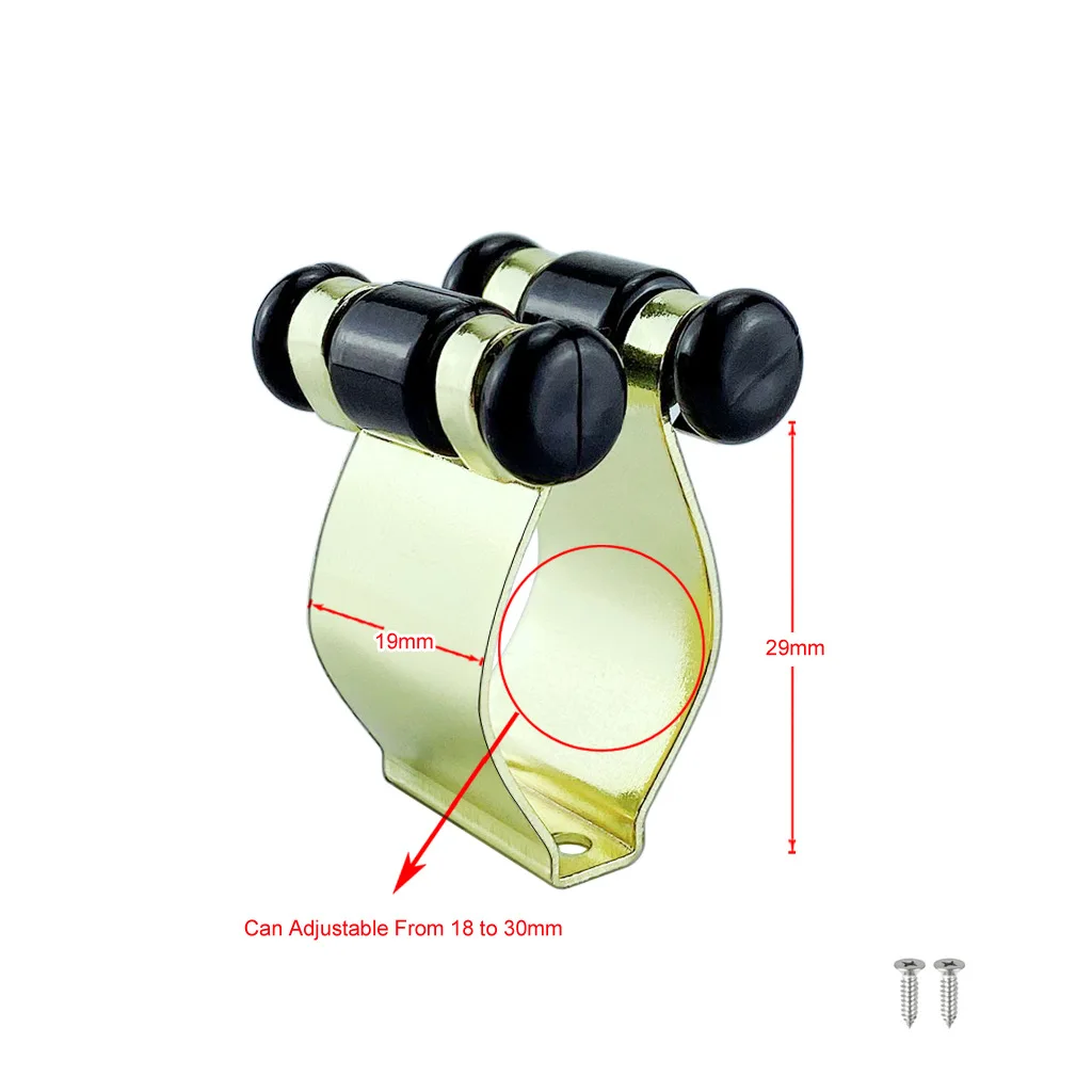 Guaranteed Quality Proper Price Gold-plated Metal Wall-mounted Fishing Rod Holder Fishing Rod Display Storage Bracket