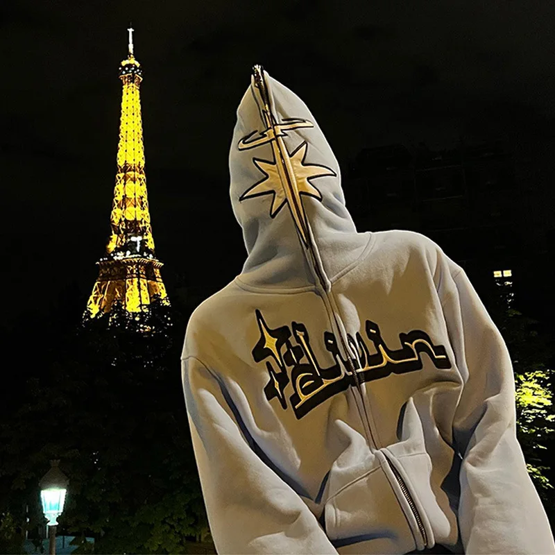 Wholesale Zipper Hoodie Pullover Unisex Heavy Weight Custom Full Face Zip Hoodie