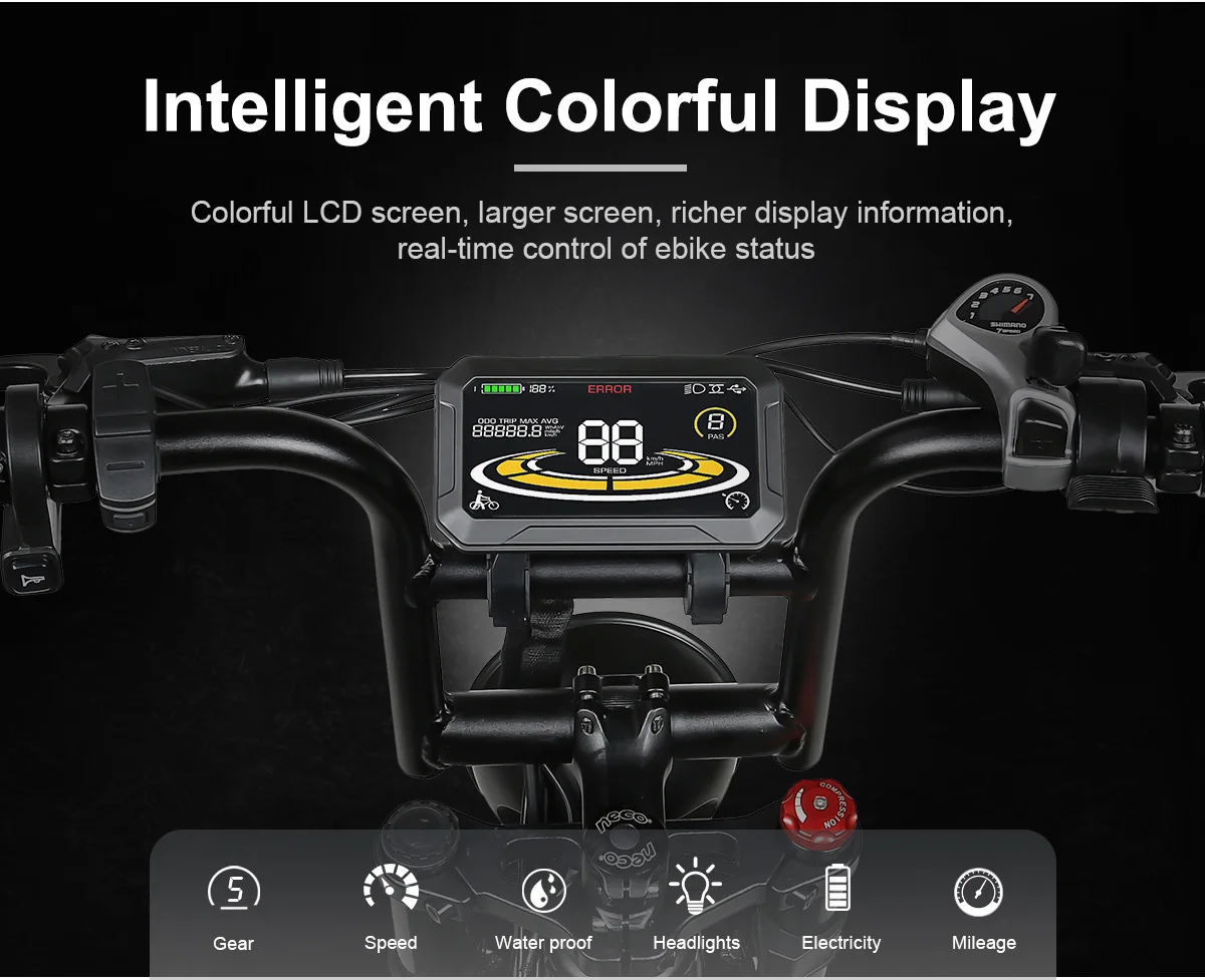 RTS EU Stock SAMEBIKE 48V 17AH Lithium Battery 1200W Motor Fat Tire Electric Bicycle Mountain Ebike