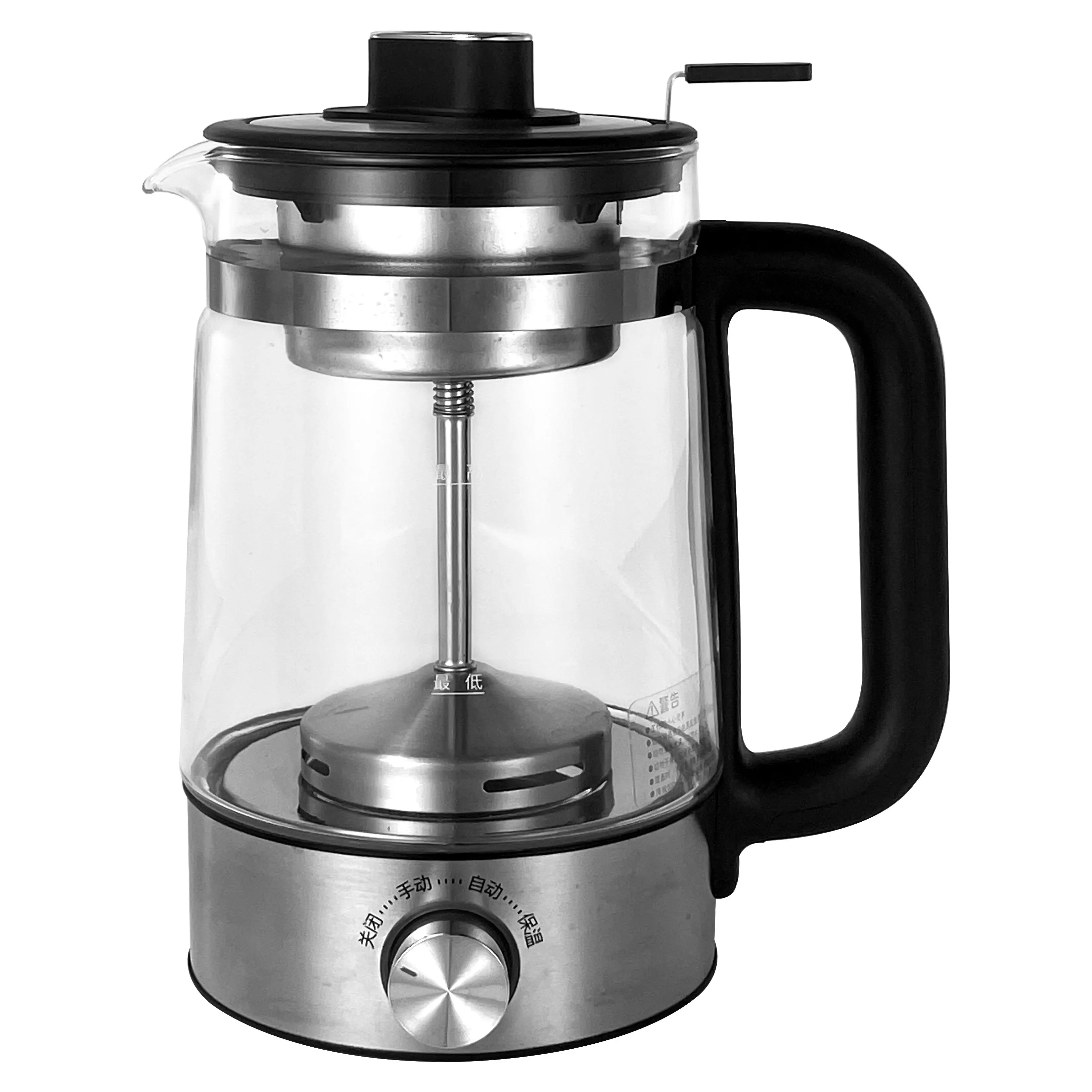 Hot Sale Household 1L Manual Control Electric Cup Stainless Steel Tea Pot Electric Kettle For Boiling Water