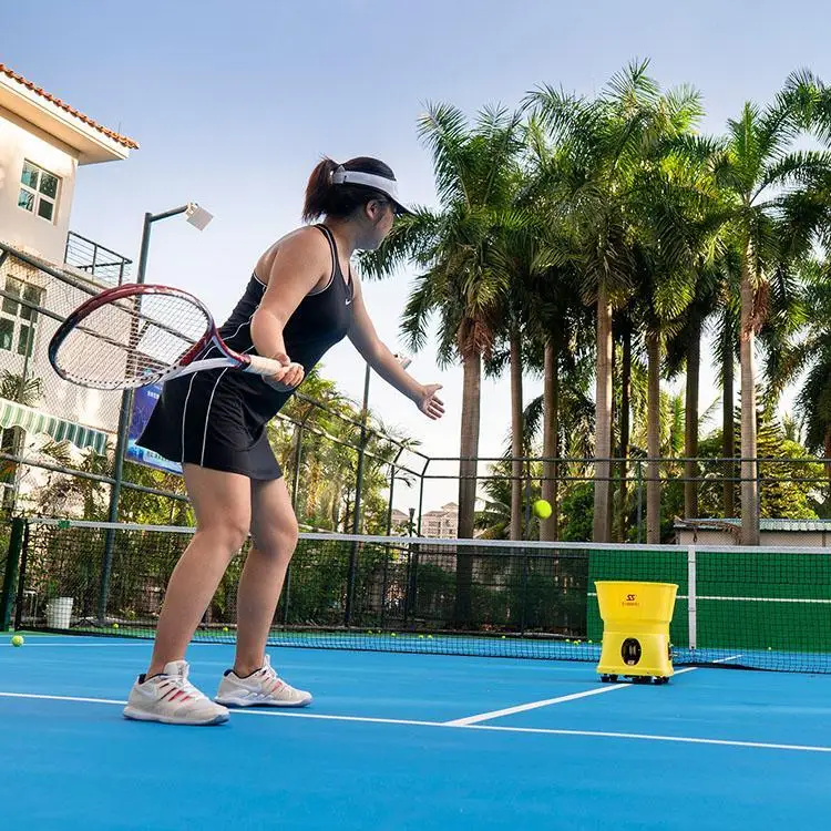 
Family use ball rebound training machine automatic tennis court equipment for players 