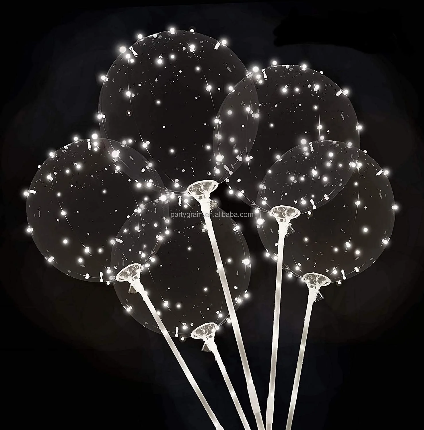 New Arrive Design Pvc Clear Colorful LED Bobo Bubble Balloons