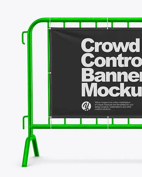 Customized Designs Aluminum Frame Fabric PVC Crowd Banners Fence Cover Barrier Event Barricade Cover