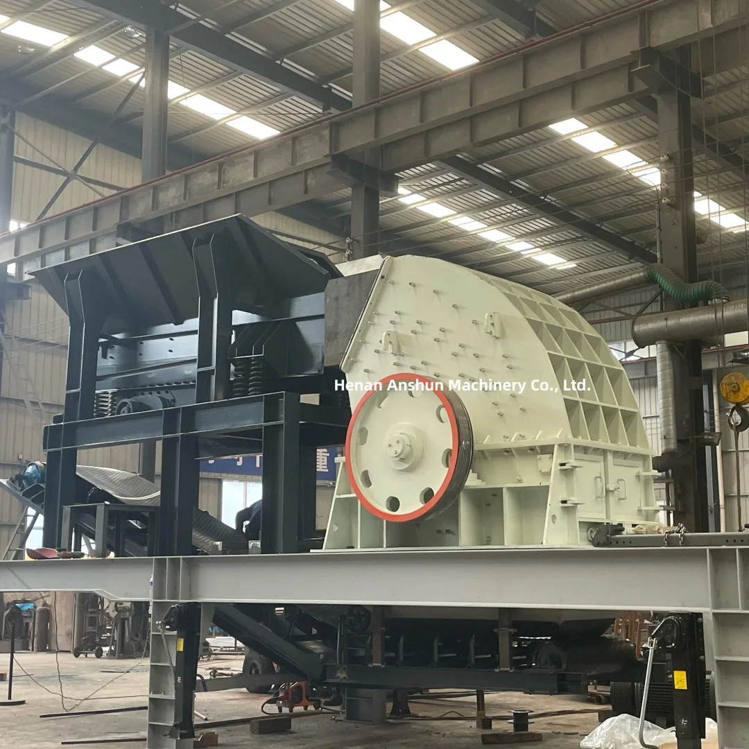 Primary Mining Quarry Mobile Coal Rock Impact Stone Crushing and Sand Gravel Screening Plant