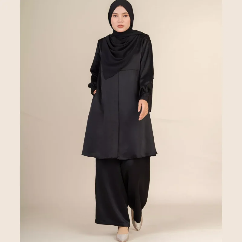 SIPO Bat Sleeve Draped Hijab Suit Modest Clothing Muslim Clothing Muslim Wedding Dress Modest Dress for Women Abaya Modest Set