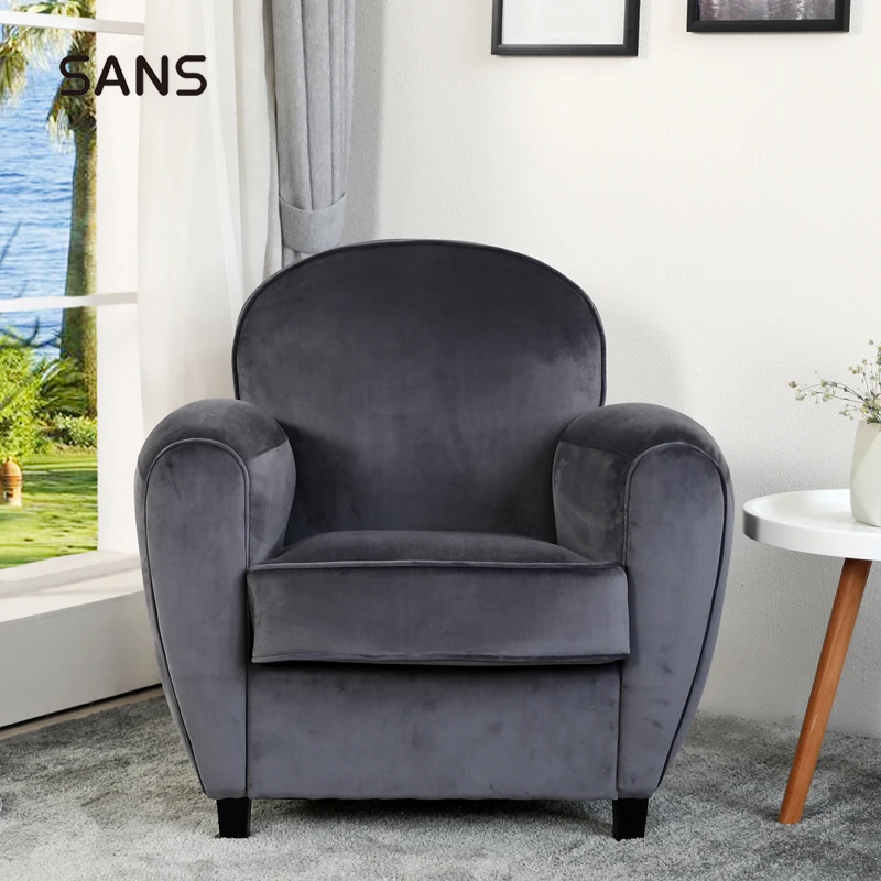 Лидер продаж на Amazon винтажное кресло с мягкой обивкой из микрофибры/искусственной кожи/Клубное для