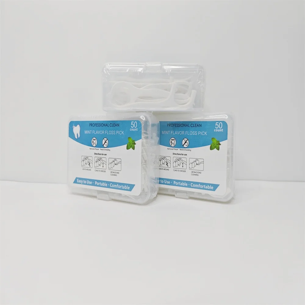 Bulk Biodegradable Personalized Eco Friendly Flosser Vegan Silk Tooth Nylon Dental Floss Pick For Kids