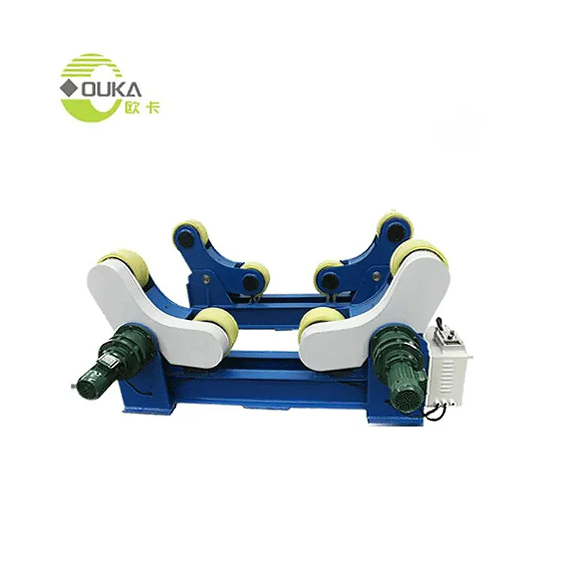 Inclined Welding Rotator Industrial Cylinder Pipe Tube Tank Roller Fit Up Extend Linkage Control Oscillator Electric Torch Head
