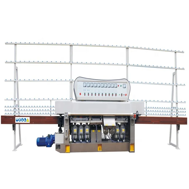 Mini Glass Beveling Machine Horizontal Machinery to Bevel Glass Beveled Edge Polishing Cheap PriceAutomatic Glass edging Machine