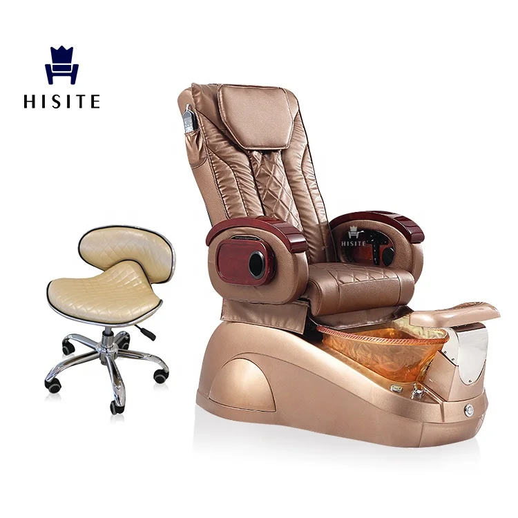 Hisite Luxury Reclining Wholesale Nail Salon Supplier Spa Pedicure Chair with