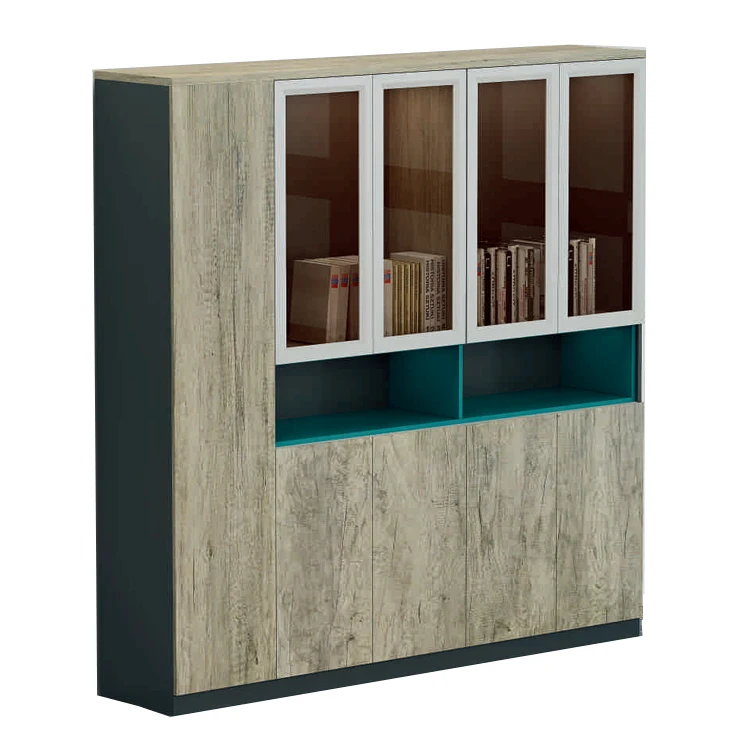 open face reception luxury bookcase 4 drawer storage cabinet office file book cabinet wood mobile filing cabinet for office