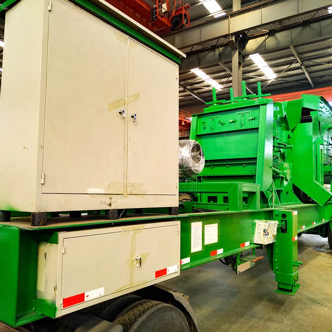 2018 China New Design Wheel Mobile Crushing Station, Mobile Impact Stone Crusher with Vibrating Screen