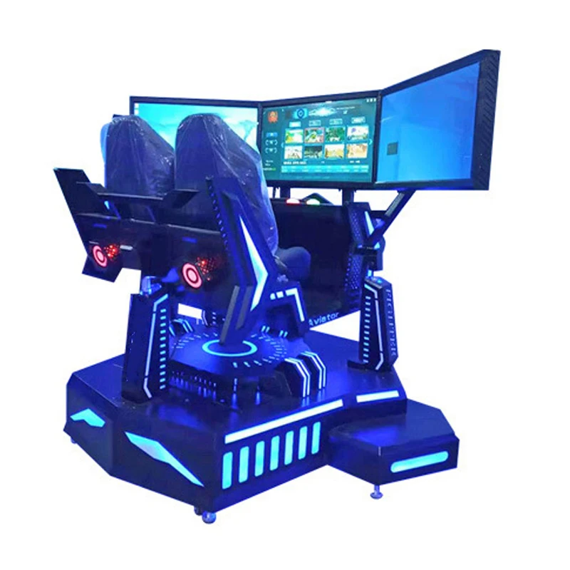 Hot Sale VR Equipment 9D Racing Simulator 3 Screen Car Racing Game Machine For Game Center